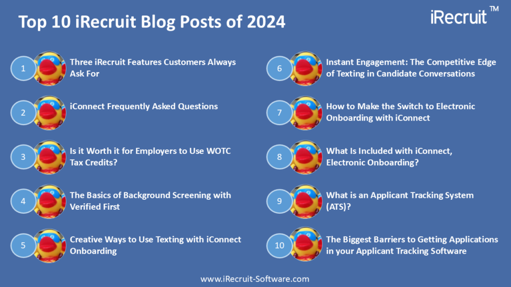 2024 Top Blog Posts iRecruit